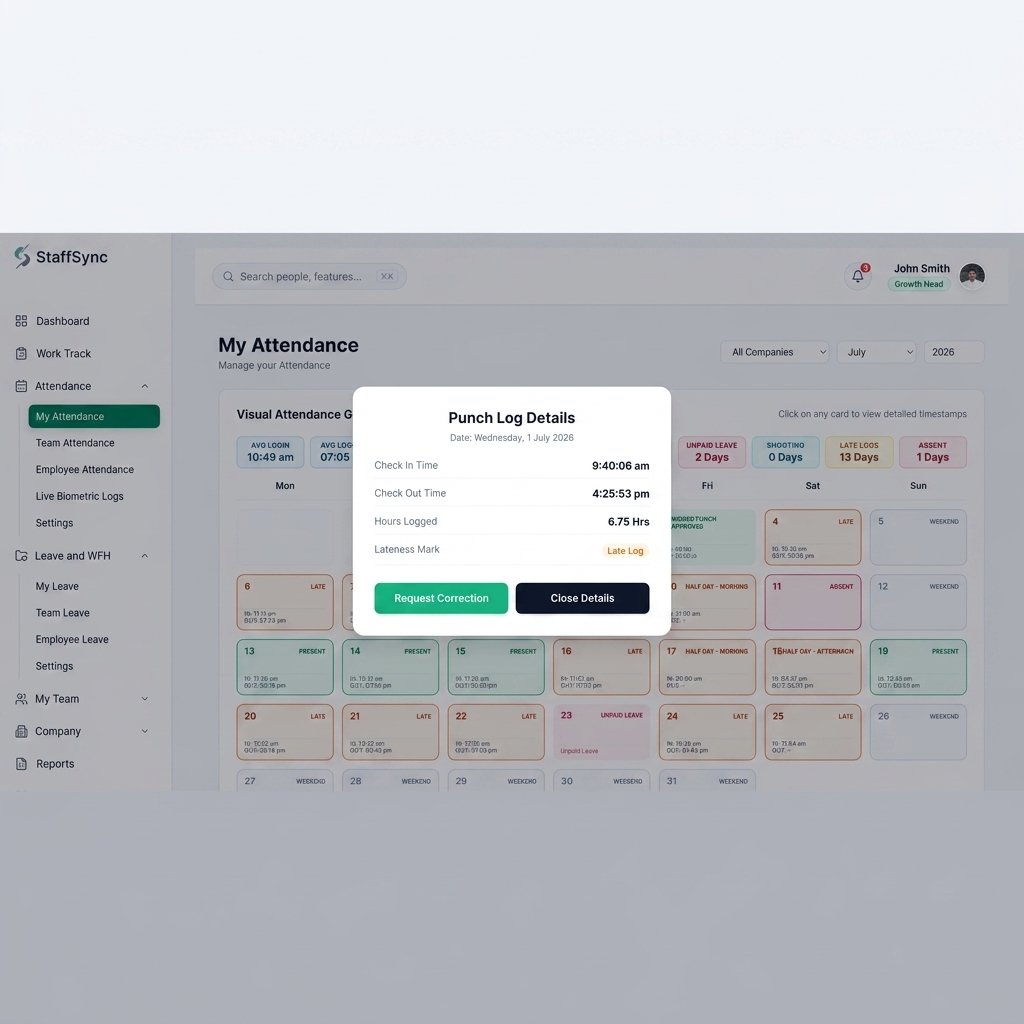 Interactive Admin Modal View